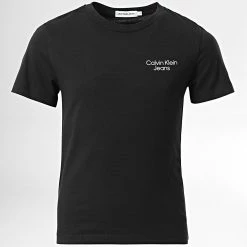 Les meilleures critiques de 😀 Tee 👚 Shirt Enfant Stack Logo 1319 Noir de Calvin Klein 🎉