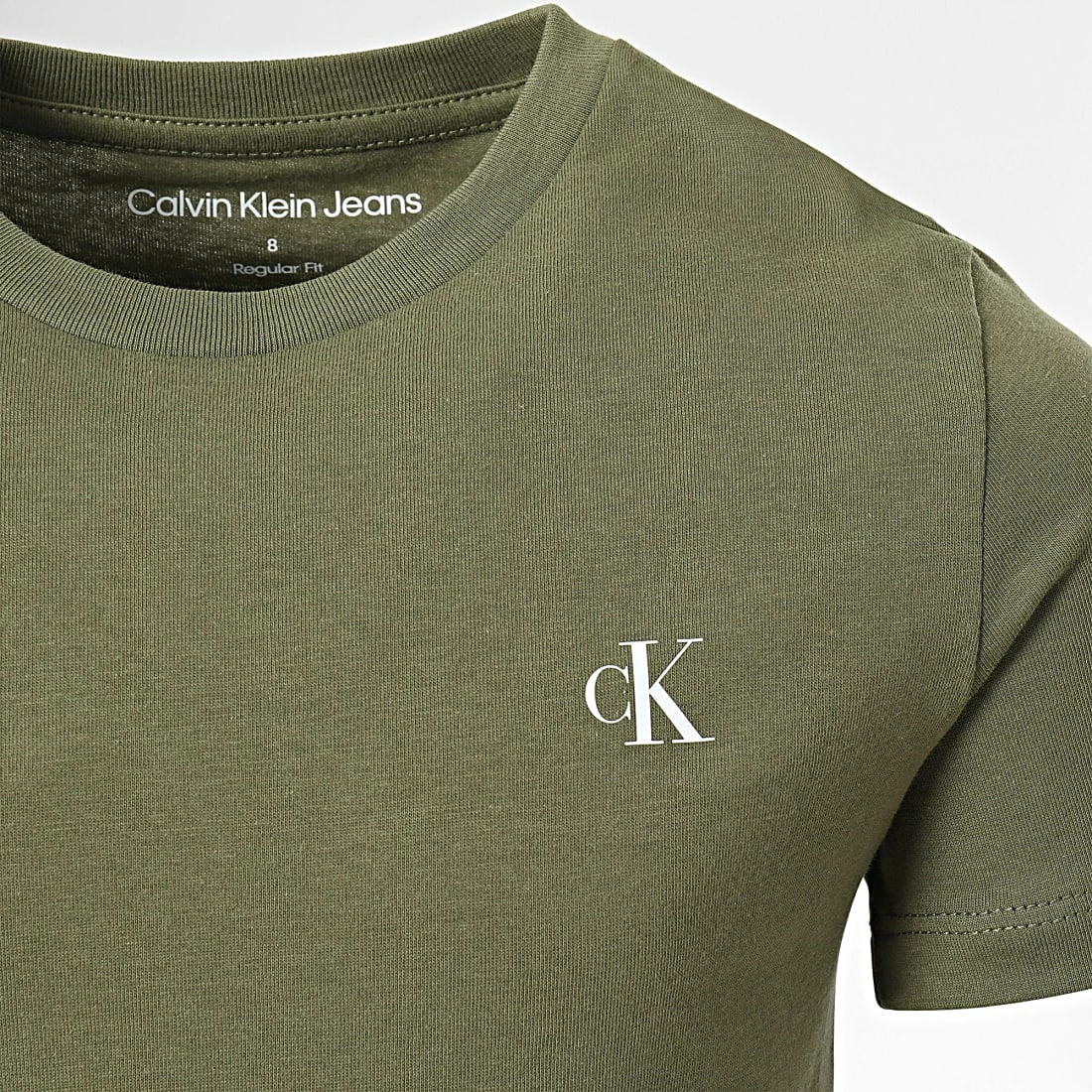 Acheter 🥰 Lot De 2 Tee 👚 Shirts Enfant 1093 Vert Kaki de Calvin Klein 🎉 2 Acheter 🥰 Lot De 2 Tee 👚 Shirts Enfant 1093 Vert Kaki de Calvin Klein 🎉 – Image 2