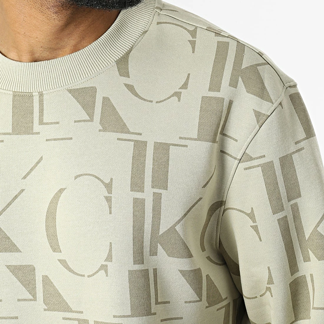 Acheter ✨ Sweat Crewneck J30J320847 Beige de Calvin Klein 🥰 2 Acheter ✨ Sweat Crewneck J30J320847 Beige de Calvin Klein 🥰 – Image 2