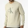 Tout neuf 🌟 Sweat Crewneck Seasonal Monogram 0903 Beige de Calvin Klein 🧨