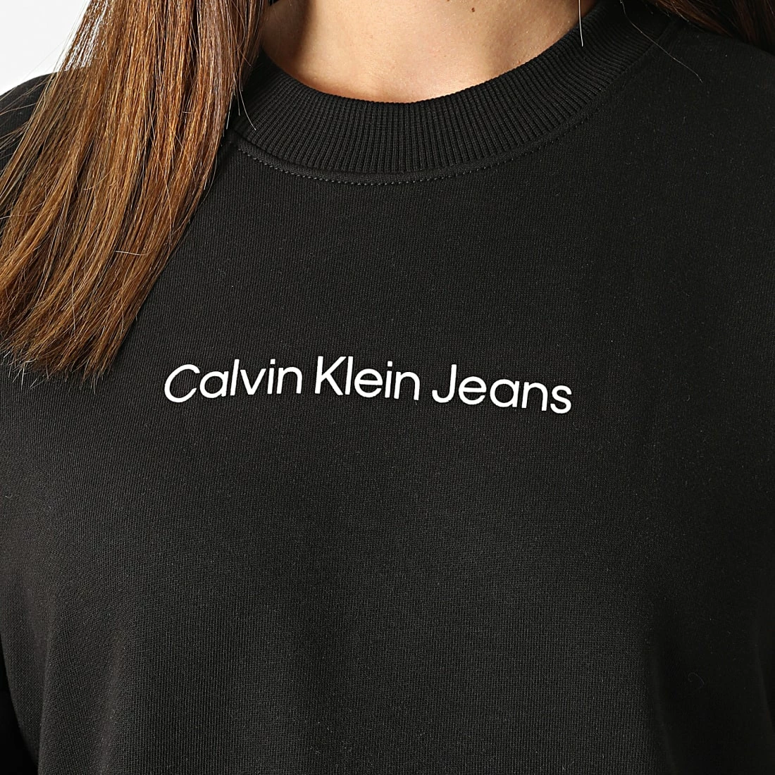 Grosses soldes 🛒 Sweat Crewneck Femme 8985 Noir de Calvin Klein 💯 2 Grosses soldes 🛒 Sweat Crewneck Femme 8985 Noir de Calvin Klein 💯 – Image 2