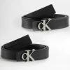 Meilleur prix 🔥 Ceinture Femme Mono Hardware 9800 Noir de Calvin Klein 😉