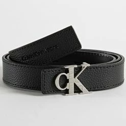 Meilleur prix 🔥 Ceinture Femme Mono Hardware 9800 Noir de Calvin Klein 😉 -France Calvin Klein Soldes 2024 calvin klein 319404 K60K609800 BDS 20220518T152422 03