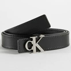 Meilleur prix 🔥 Ceinture Femme Mono Hardware 9800 Noir de Calvin Klein 😉 -France Calvin Klein Soldes 2024 calvin klein 319404 K60K609800 BDS 20220518T152424 04