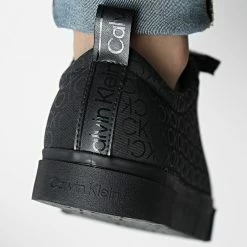 Nouveau 🧨 Baskets Low Top Lace Up Nylon 0645 Black Mono de Calvin Klein 🎉 -France Calvin Klein Soldes 2024 calvin klein 319794 HM0HM00645 00V 20220511T153914 04