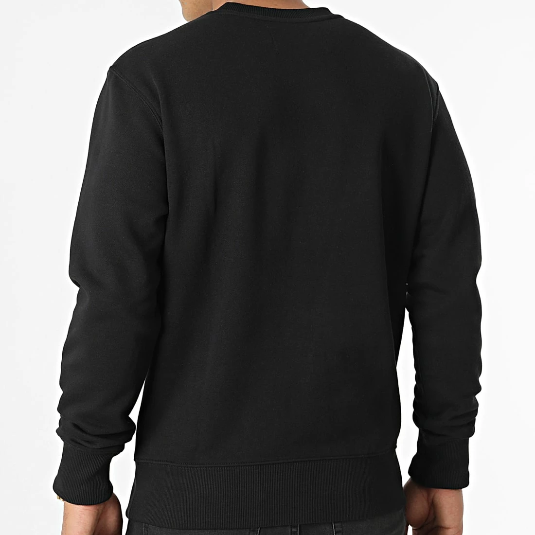 Meilleur prix 🎁 Sweat Crewneck Monologo 0837 Noir de Calvin Klein 🌟 4 Meilleur prix 🎁 Sweat Crewneck Monologo 0837 Noir de Calvin Klein 🌟 – Image 4