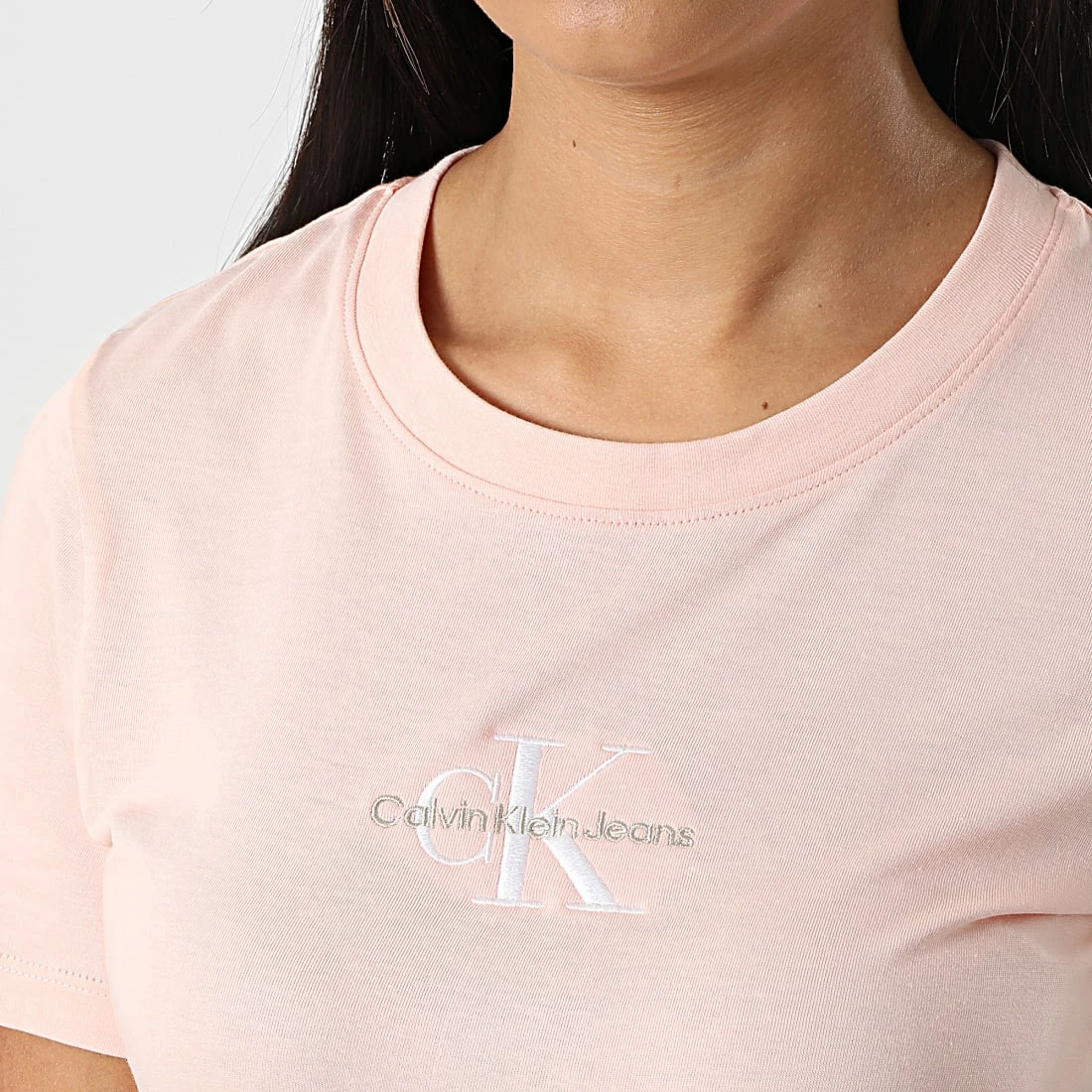 Promo 💯 Tee 👚 Shirt Femme 9135 Rose de Calvin Klein 🔥 2 Promo 💯 Tee 👚 Shirt Femme 9135 Rose de Calvin Klein 🔥 – Image 2