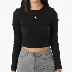 Coupon 😉 Tee 👕 Shirt Manches Longues Femme Crop 9917 Noir de Calvin Klein 🤩 6 Coupon 😉 Tee 👕 Shirt Manches Longues Femme Crop 9917 Noir de Calvin Klein 🤩 -France Calvin Klein Soldes 2024 calvin klein 320530 J20J219917 BEH 20220531T145913 03
