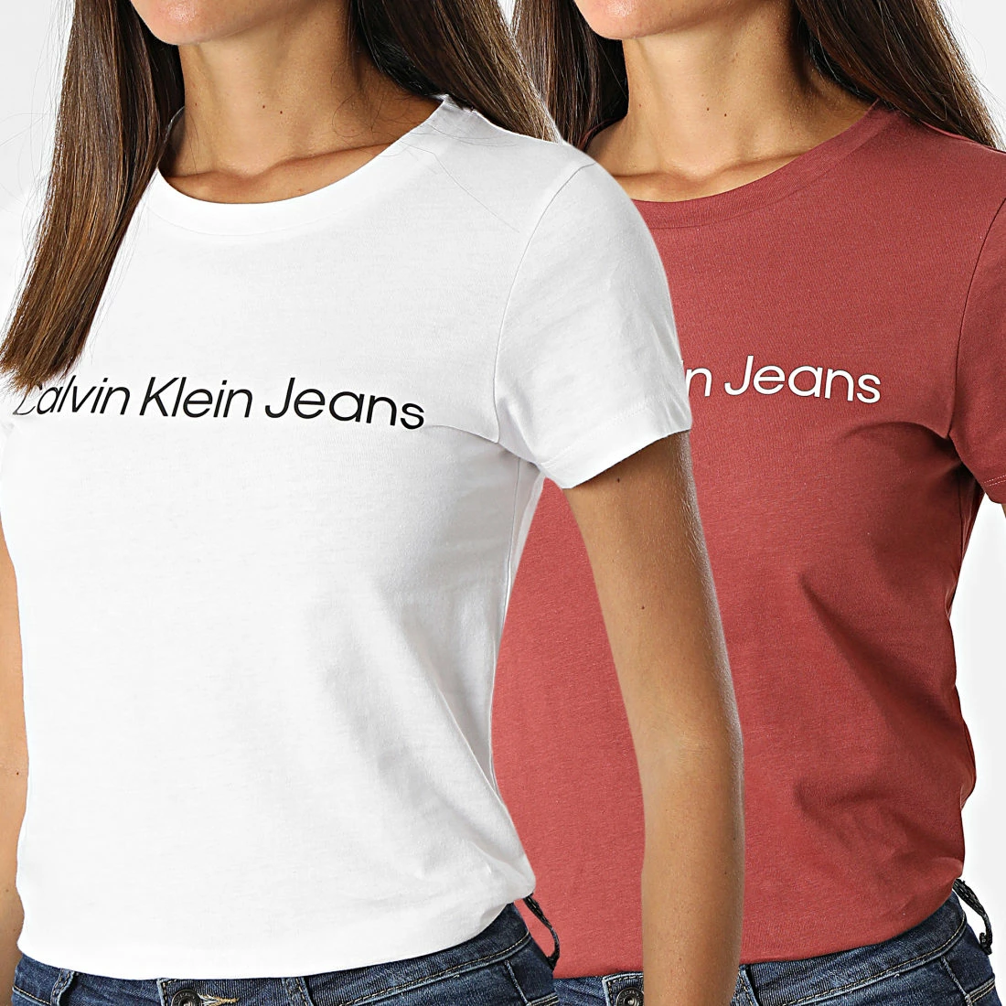 Les meilleures critiques de 😉 Lot De 2 Tee 👚 Shirts Femme 0161 Blanc Rouge Brique de Calvin Klein 🎉 1 Les meilleures critiques de 😉 Lot De 2 Tee 👚 Shirts Femme 0161 Blanc Rouge Brique de Calvin Klein 🎉