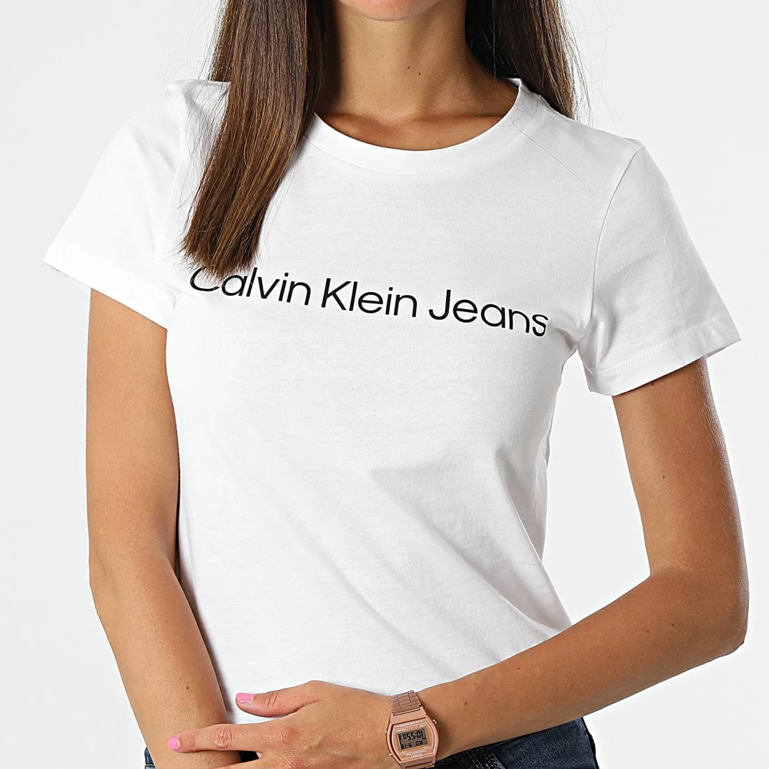 Les meilleures critiques de 😉 Lot De 2 Tee 👚 Shirts Femme 0161 Blanc Rouge Brique de Calvin Klein 🎉 3 Les meilleures critiques de 😉 Lot De 2 Tee 👚 Shirts Femme 0161 Blanc Rouge Brique de Calvin Klein 🎉 – Image 3