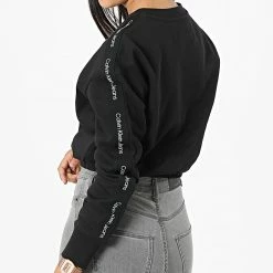 Offres 😉 Sweat Crewneck Femme 8980 Noir de Calvin Klein 🔥 -France Calvin Klein Soldes 2024 calvin klein 321151 J20J218980 BEH 20220531T145623 04