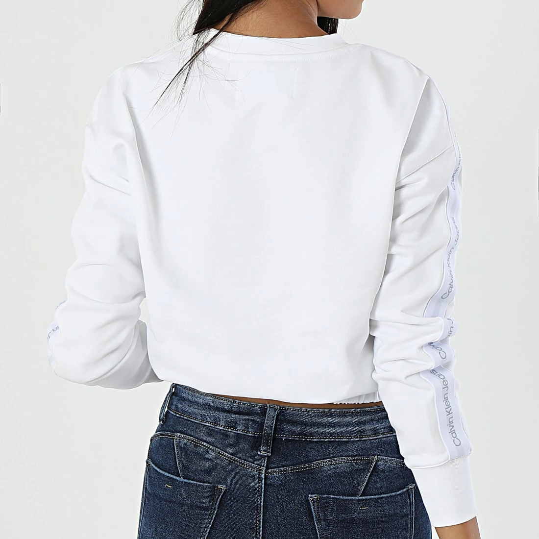 Tout neuf 👏 Sweat Crewneck Femme 8980 Blanc de Calvin Klein 🎉 4 Tout neuf 👏 Sweat Crewneck Femme 8980 Blanc de Calvin Klein 🎉 – Image 4