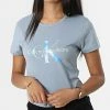 Acheter 🤩 Tee 👚 Shirt Femme 9002 Bleu de Calvin Klein 🛒