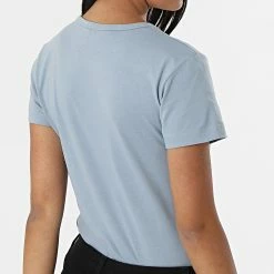 Acheter 🤩 Tee 👚 Shirt Femme 9002 Bleu de Calvin Klein 🛒 -France Calvin Klein Soldes 2024 calvin klein 321177 J20J219002 DBT 20220531T150055 04