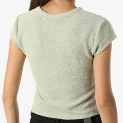 Grosses soldes 😀 Tee 👕 Shirt Femme Crop Slub RIB Fitted 9126 Vert Kaki de Calvin Klein 🔥 -France Calvin Klein Soldes 2024 calvin klein 321180 J20J219126 RB8 20220601T161430 04