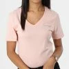 Coupon 😉 Tee 👕 Shirt Femme Col V 9138 Rose de Calvin Klein 🧨