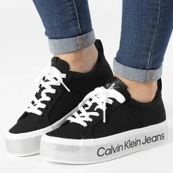 Les meilleures critiques de 😍 Baskets Femme Flatform Vulcanized 3 0491 Black de Calvin Klein 😉