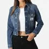 Budget 🥰 Veste Jean Femme Crop 9209 Bleu Denim de Calvin Klein 🔥