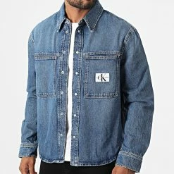 Budget 🤩 Veste Jean Linear Denim 1539 Bleu Denim de Calvin Klein 👏 6 Budget 🤩 Veste Jean Linear Denim 1539 Bleu Denim de Calvin Klein 👏 -France Calvin Klein Soldes 2024 calvin klein 321870 J30J321539 1A4 20220617T154641 03