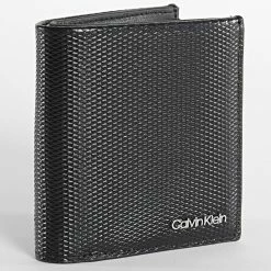 Sortie 😉 Portefeuille Minimalism Trifold 9191 Noir de Calvin Klein 😉