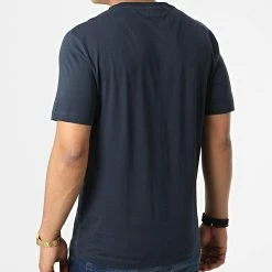 Meilleure vente ✔️ Tee 👕 Shirt Logo Embroidery 4061 Bleu Marine de Calvin Klein 🔔 -France Calvin Klein Soldes 2024 calvin klein 322189 K10K104061 407 20220708T095317 04