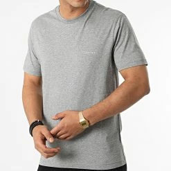 Remise 🤩 Tee 👚 Shirt Chest Logo 4062 Gris Chiné de Calvin Klein 🤩 -France Calvin Klein Soldes 2024 calvin klein 322193 K10K104062 092 20220614T150800 03