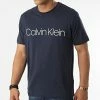 Tout neuf 🔥 Tee 👕 Shirt Front Logo 4063 Bleu Marine de Calvin Klein ⌛