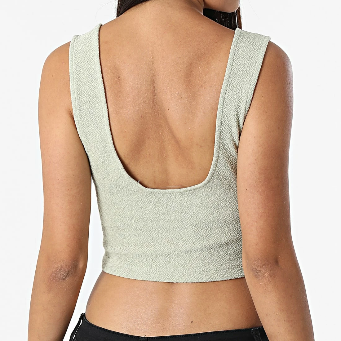 Coupon 😀 Débardeur Femme 9659 Vert Kaki de Calvin Klein 👏 4 Coupon 😀 Débardeur Femme 9659 Vert Kaki de Calvin Klein 👏 – Image 4