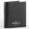 Bon marché 🌟 Portefeuille Mono Textured Trifold 9499 Noir de Calvin Klein 🥰
