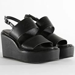 Acheter 👍 Sandales Femme Wedge 1137 Ck Black de Calvin Klein 🌟