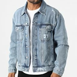 Vente flash 🧨 Veste Jean Regular 90s 1516 Bleu Denim de Calvin Klein ✨ -France Calvin Klein Soldes 2024 calvin klein 322345 J30J321516 1A4 20220617T154706 03