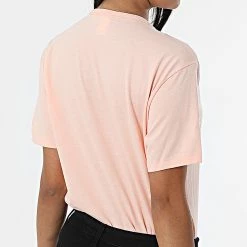 Bon marché 👏 Tee 👕 Shirt Femme QS6105E Corail de Calvin Klein 👏 -France Calvin Klein Soldes 2024 calvin klein 322507 QS6105E FAL 20220621T135820 04