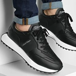 Acheter 🤩 Baskets Low Top Lace Up 0515 CK Black de Calvin Klein 👏