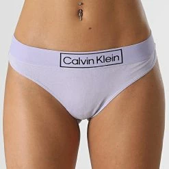 Acheter 🤩 String Femme QF6774E Violet de Calvin Klein 👍