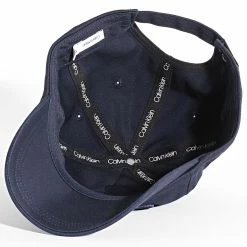Promo 🛒 Casquette Embroidery 5737 Bleu Marine de Calvin Klein 🥰 -France Calvin Klein Soldes 2024 calvin klein 323560 K50K505737 CCM 20220620T120646 04