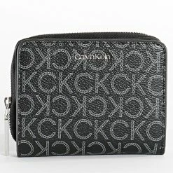 Promo 😀 Portefeuille Femme CK Must 8910 Noir de Calvin Klein 🎉