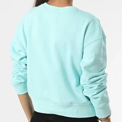 Nouveau 🌟 Sweat Crewneck Femme W312 Bleu de Calvin Klein 🛒 -France Calvin Klein Soldes 2024 calvin klein 323934 00GWS2W312 CCP 20220808T161512 04