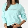 Nouveau 🌟 Sweat Crewneck Femme W312 Bleu de Calvin Klein 🛒