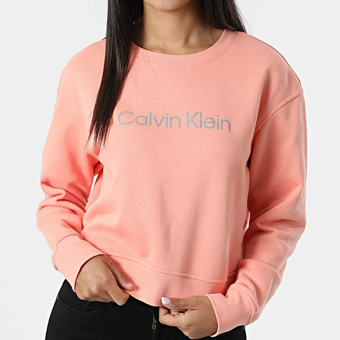 Meilleure vente ✨ Sweat Crewneck Femme W312 Corail de Calvin Klein 🔥 1 Meilleure vente ✨ Sweat Crewneck Femme W312 Corail de Calvin Klein 🔥