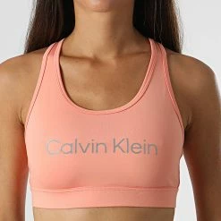 Meilleure vente 💯 Brassière Femme Medium Support GWS2K138 Corail de Calvin Klein 🧨