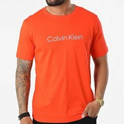 Sortie 😀 Tee 👕 Shirt GMS2K107 Orange Réfléchissant de Calvin Klein 🧨 -France Calvin Klein Soldes 2024 calvin klein 324892 GMS2K107 XAQ 20220624T145038 03