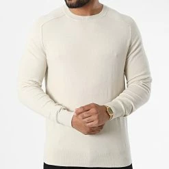 Meilleure vente 👏 Sweat Crewneck Modern Modal 0477 Beige de Calvin Klein 😉 -France Calvin Klein Soldes 2024 calvin klein 324932 K10K110477 ACE 20220630T151124 03