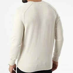 Meilleure vente 👏 Sweat Crewneck Modern Modal 0477 Beige de Calvin Klein 😉 -France Calvin Klein Soldes 2024 calvin klein 324932 K10K110477 ACE 20220630T151125 04