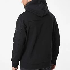 Bon marché 💯 Sweat Capuche Pique Interlock Comfort 9704 Noir de Calvin Klein 🎁 -France Calvin Klein Soldes 2024 calvin klein 324993 K10K109704 BEH 20220624T145950 04