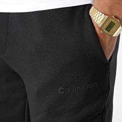 Meilleure affaire ⌛ Pantalon Jogging A Bandes Elevated Logo 9722 Noir de Calvin Klein 😉 -France Calvin Klein Soldes 2024 calvin klein 325007 K10K109722 BEH 20220627T155005 02
