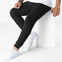 Meilleure affaire ⌛ Pantalon Jogging A Bandes Elevated Logo 9722 Noir de Calvin Klein 😉 -France Calvin Klein Soldes 2024 calvin klein 325007 K10K109722 BEH 20220627T155007 03
