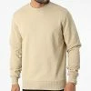 Meilleure affaire 😀 Sweat Crewneck Modern Front Logo 9692 Beige de Calvin Klein 🎁