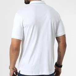 Tout neuf 😍 Polo Manches Courtes Logo Jacquard Cuff 9960 Blanc de Calvin Klein 🔔 -France Calvin Klein Soldes 2024 calvin klein 325026 K10K109960 YAF 20220630T150536 04