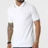 Offres 🧨 Polo Manches Courtes Stretch Pique 8728 Blanc de Calvin Klein 😉