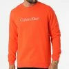 Grosses soldes 🎉 Sweat Crewneck GMS2W305 Orange Réfléchissant de Calvin Klein 😍